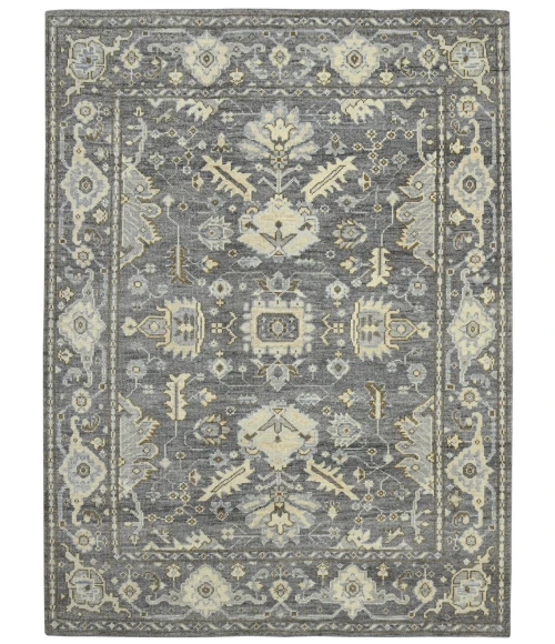 Amer Divine Pollie Brown Hand-Knotted Wool Area Rug 8'x10'