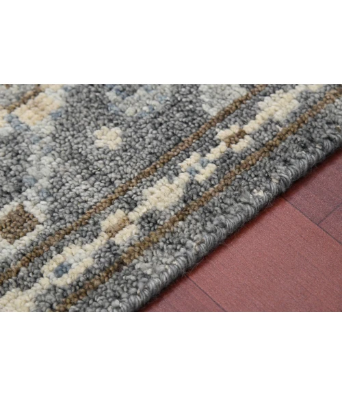 Amer Divine Pollie Brown Hand-Knotted Wool Area Rug 8'x10'