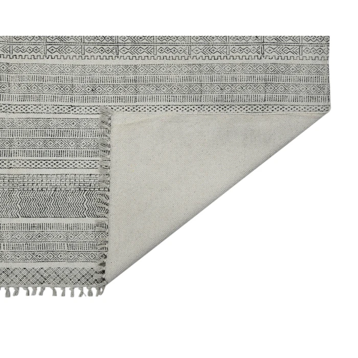 Dune Alliya Charcoal Flatweave Cotton Area Rug