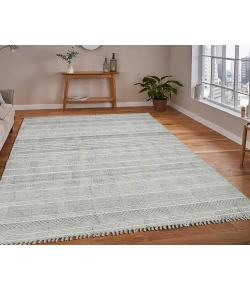 Amer Dune Alliya Charcoal Flatweave Cotton Rug 8'6" x 12'