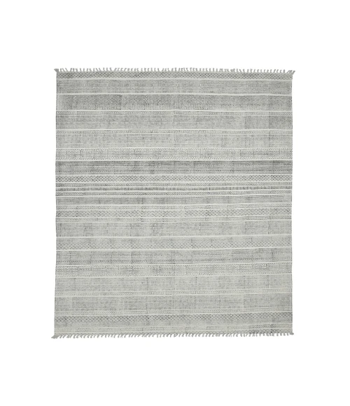 Dune Alliya Charcoal Flatweave Cotton Area Rug