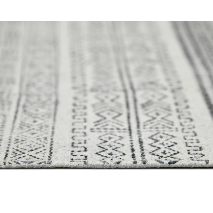 Dune Alliya Charcoal Flatweave Cotton Area Rug