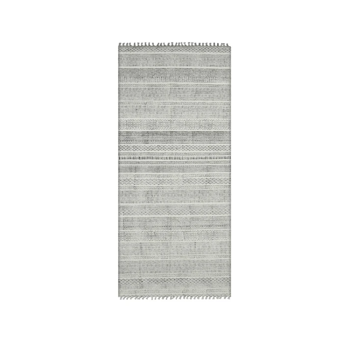 Dune Alliya Charcoal Flatweave Cotton Area Rug