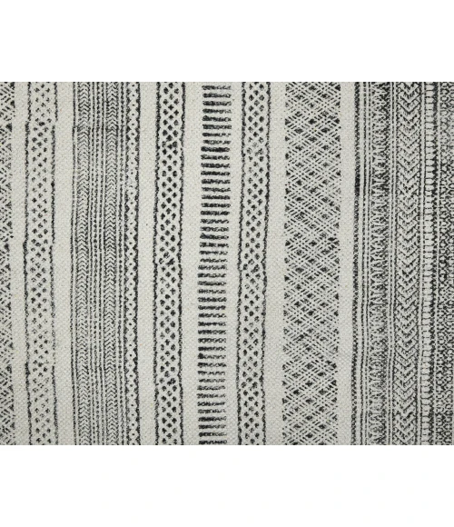 Dune Alliya Charcoal Flatweave Cotton Area Rug