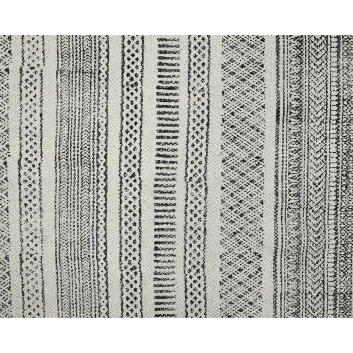 Dune Alliya Charcoal Flatweave Cotton Area Rug