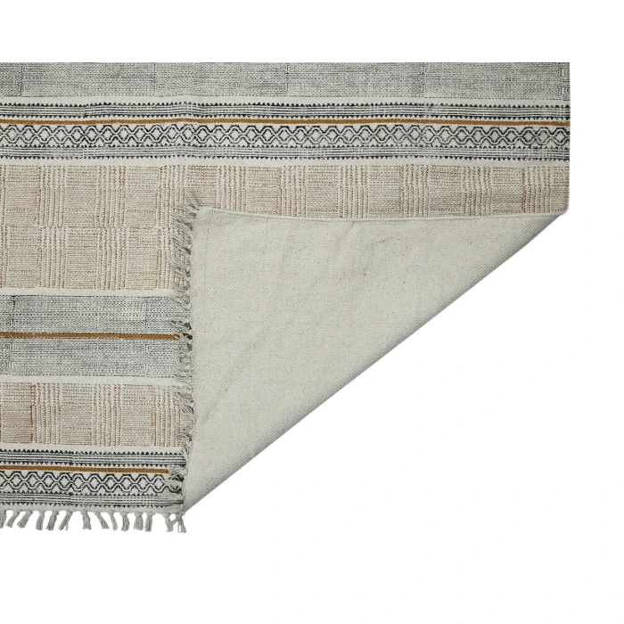 Dune Briel Brown Flatweave Cotton Area Rug