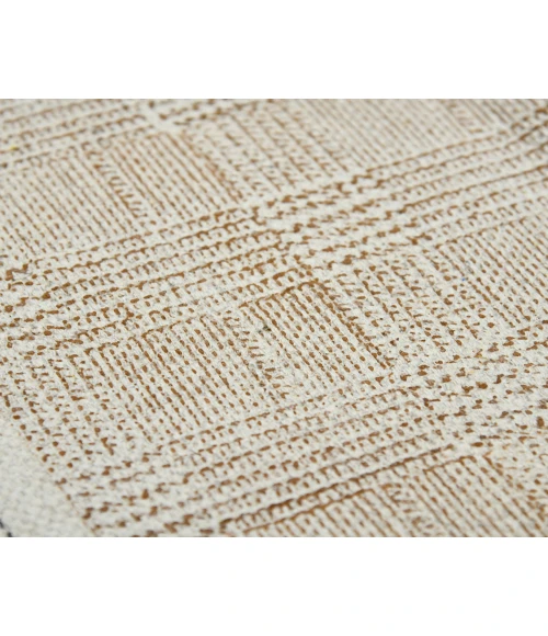 Dune Briel Brown Flatweave Cotton Area Rug