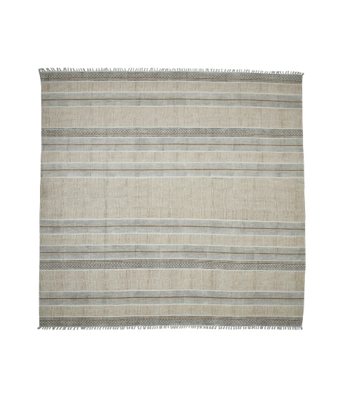 Dune Briel Brown Flatweave Cotton Area Rug