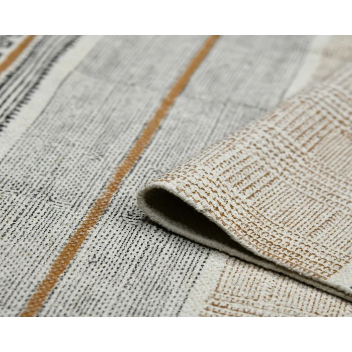 Dune Briel Brown Flatweave Cotton Area Rug