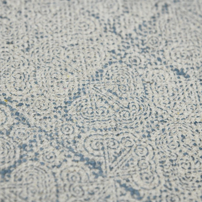 Dune Cresa Stone Blue Flatweave Cotton Area Rug