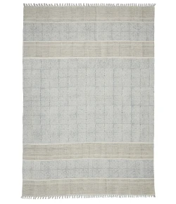 Amer Dune Cresa Stone Blue Flatweave Cotton Rug 3' x 5'