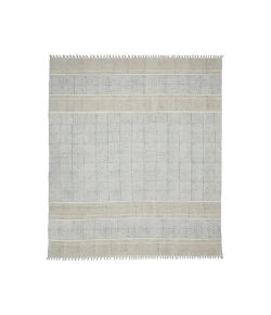 Amer Dune Cresa Stone Blue Flatweave Cotton Rug 5' x 7'6"