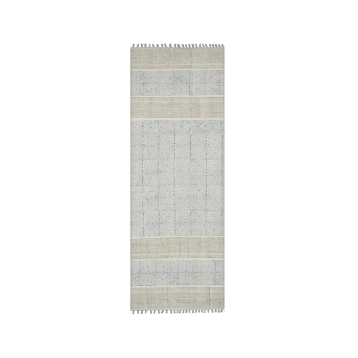 Dune Cresa Stone Blue Flatweave Cotton Area Rug