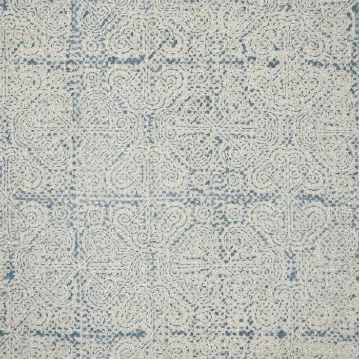 Dune Cresa Stone Blue Flatweave Cotton Area Rug