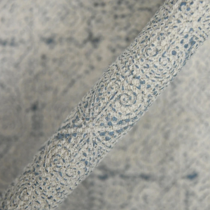 Dune Cresa Stone Blue Flatweave Cotton Area Rug