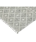 Dune Denevie Gray Flatweave Cotton Area Rug