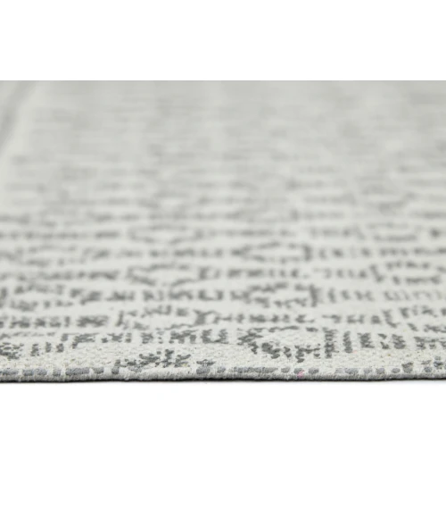 Dune Denevie Gray Flatweave Cotton Area Rug