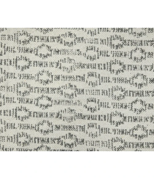 Dune Denevie Gray Flatweave Cotton Area Rug