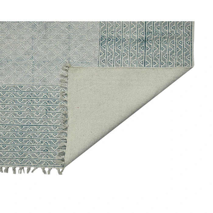 Dune Estra Blue Flatweave Cotton Area Rug