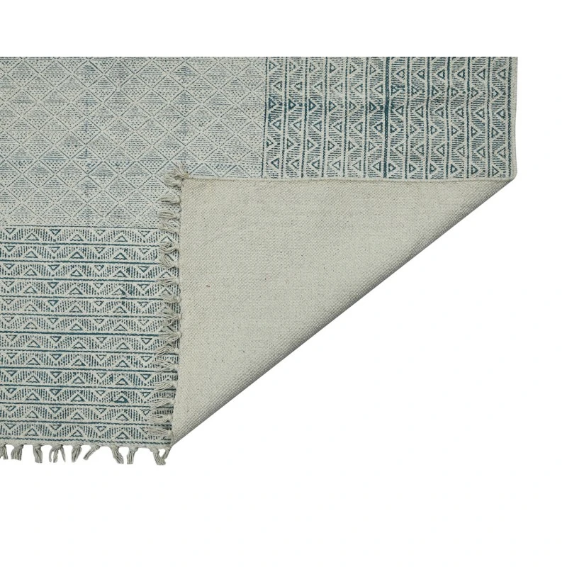 Dune Estra Blue Flatweave Cotton Area Rug