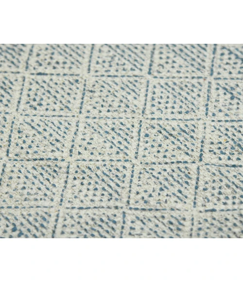 Dune Estra Blue Flatweave Cotton Area Rug