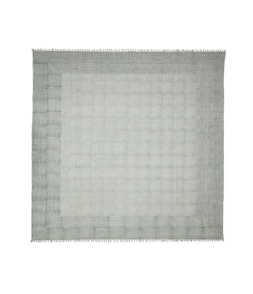 Dune Estra Blue Flatweave Cotton Area Rug