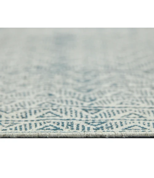 Dune Estra Blue Flatweave Cotton Area Rug