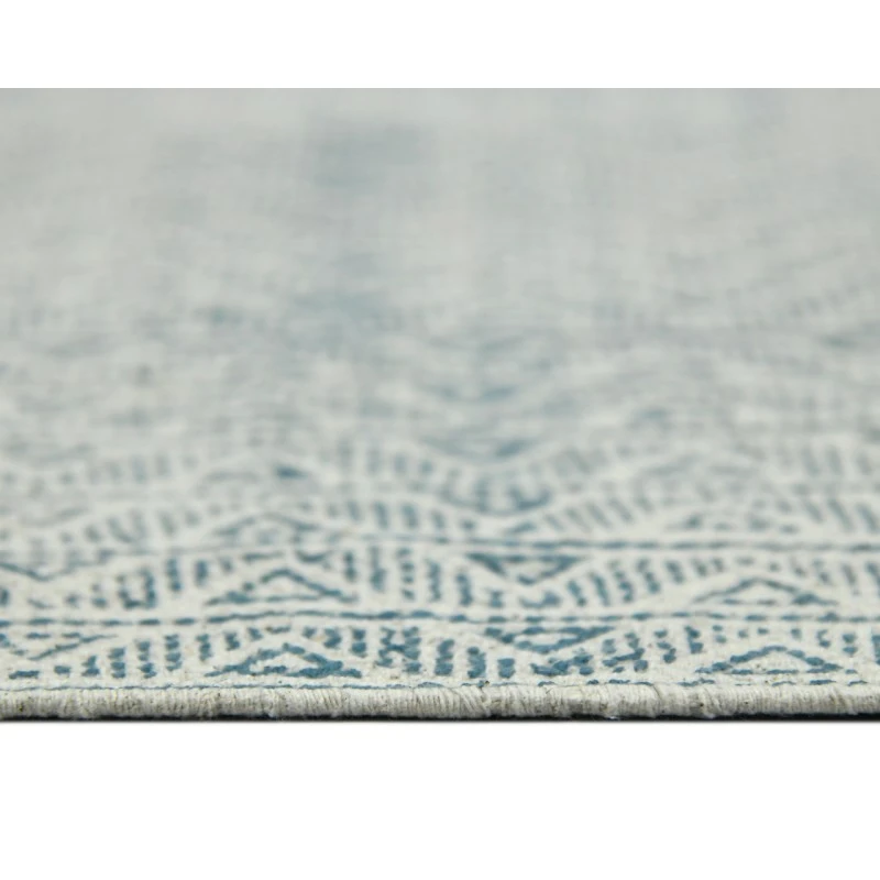 Dune Estra Blue Flatweave Cotton Area Rug