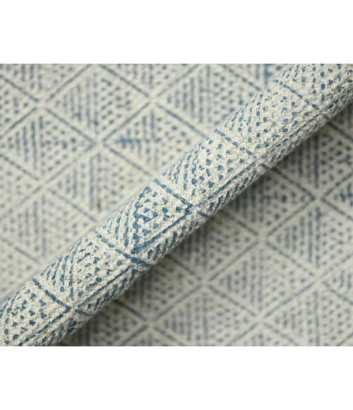 Dune Estra Blue Flatweave Cotton Area Rug