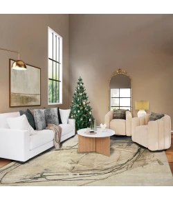 Amer Ensemble Snow White ENS-24 2ft. x 3ft. Rect. Rug