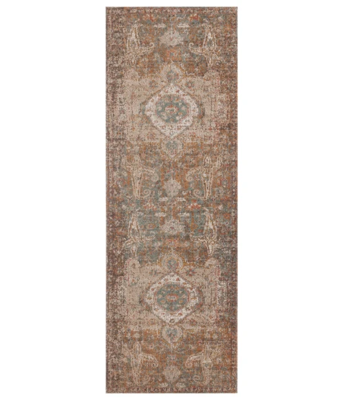Amer Eternal Lisbon Vintage Taupe Runner Rug 2'7"x7'6"