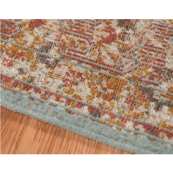 Amer Eternal Pierson Vintage Teal Runner Rug 2'7"x7'6"