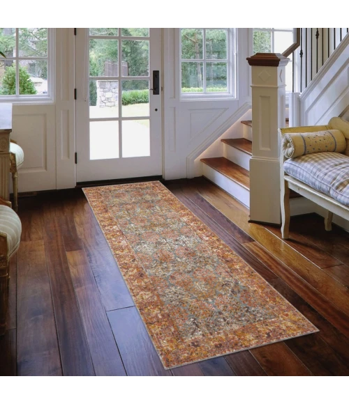 Amer Eternal Pierson Vintage Teal Runner Rug 2'7"x7'6"