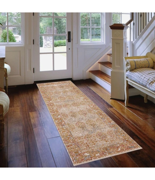 Amer Eternal Pierson Vintage Beige Runner Rug 2'7"x7'6"