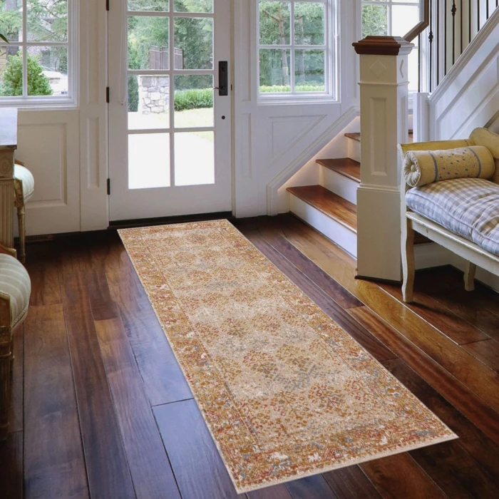 Amer Eternal Pierson Vintage Beige Runner Rug 2'7"x7'6"