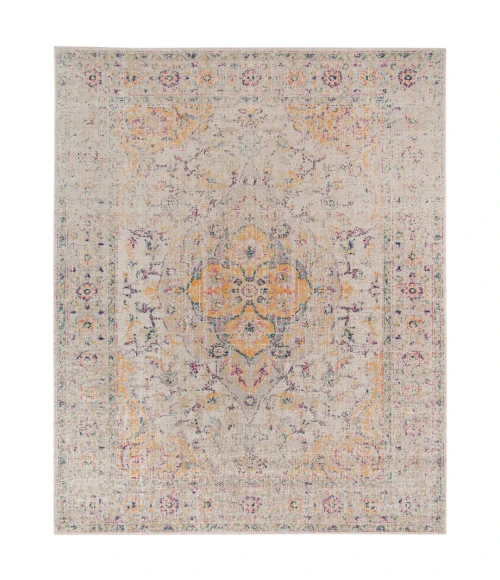 Amer Eternal Solidad Vintage Ivory/Yellow Area Rug 9'10"x13'10"