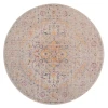 Amer Eternal ETE-2 Solidad Ivory/Yellow Rug 6 ft. 7 in. X 6 ft. 7 in.R Round