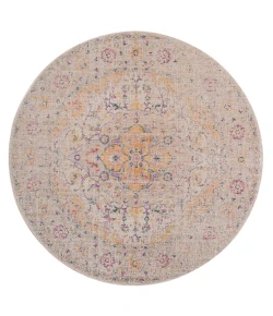 Amer Eternal ETE-2 Solidad Ivory/Yellow Rug 6 ft. 7 in. X 6 ft. 7 in.R Round