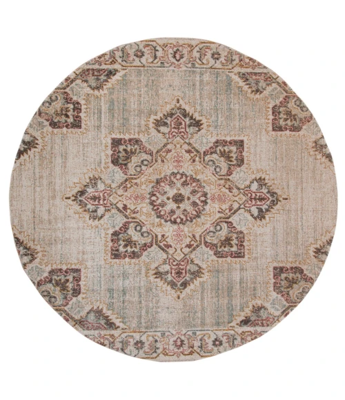 Amer Eternal Witney Vintage Beige Round Rug 6'7"x6'7"