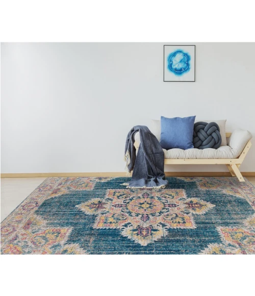 Amer Eternal Witney Vintage Turqouise Area Rug 9'10"x13'10"