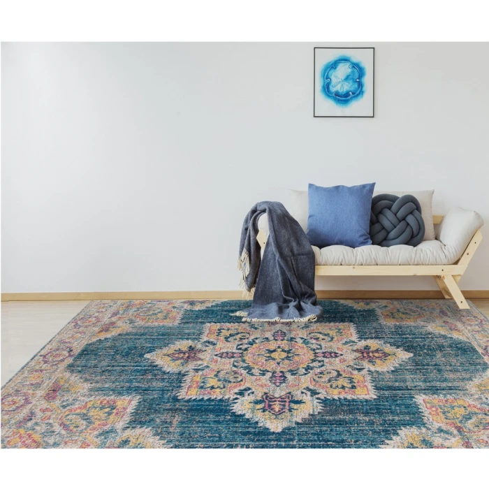 Amer Eternal Witney Vintage Turqouise Area Rug 9'10"x13'10"