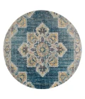 Amer Eternal Witney Vintage Turqouise Round Rug 6'7"x6'7"