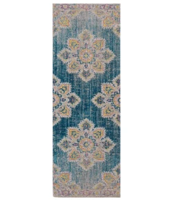 Amer Eternal ETE-22 Witney Turquoise Rug 2 ft. 7 in. X 7 ft. 6 in. Runner