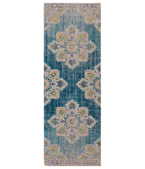Amer Eternal Witney Vintage Turqouise Runner Rug 2'7"x7'6"