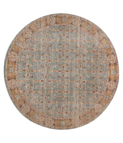 Amer Eternal ETE-27 Watton Teal Rug 6 ft. 7 in. X 6 ft. 7 in.R Round