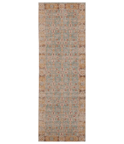 Amer Eternal Watton Vintage Teal Runner Rug 2'7"x7'6"
