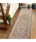 Amer Eternal Solidad Vintage Sea Blue Runner Rug 2'7"x7'6"