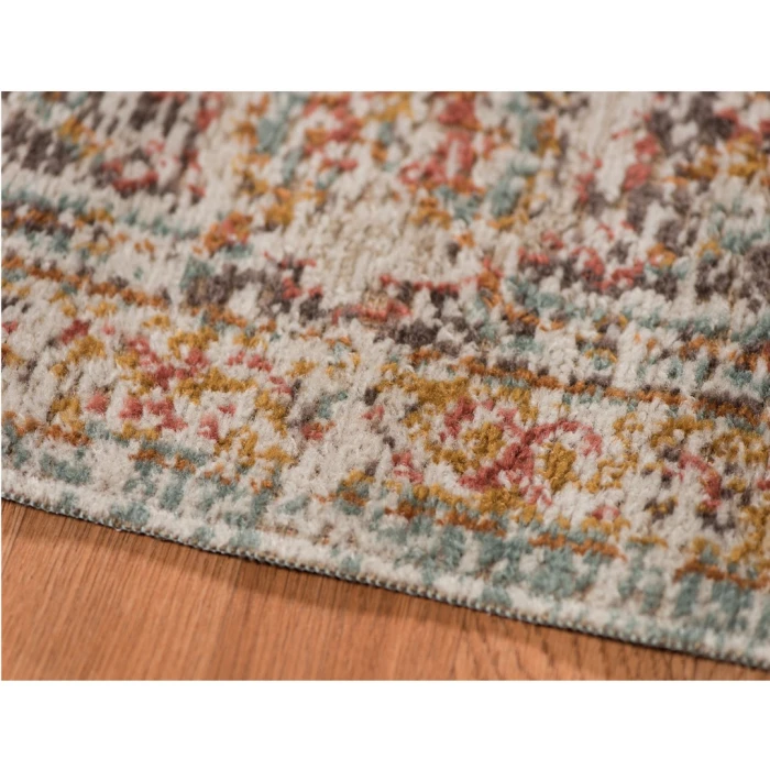 Amer Eternal Raysley Vintage Sea Green Round Rug 6'7"x6'7"