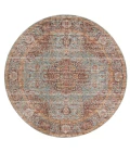 Amer Eternal Raysley Vintage Sea Green Round Rug 6'7"x6'7"