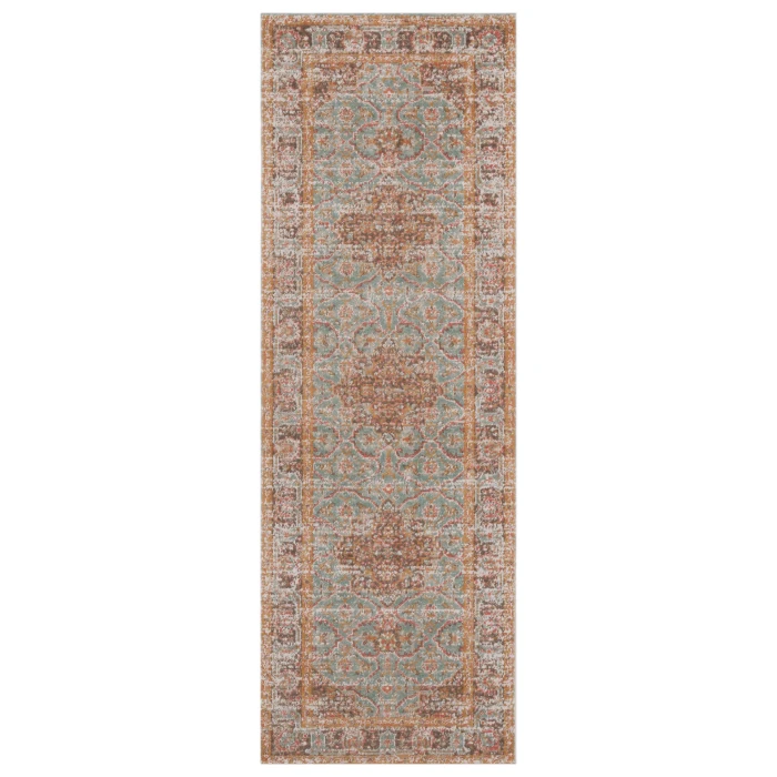 Amer Eternal Raysley Vintage Sea Green Runner Rug 2'7"x7'6"